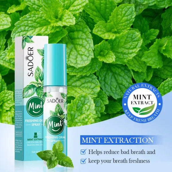 Spray Bucal de Menta- Hálito Puro e Instantâneo